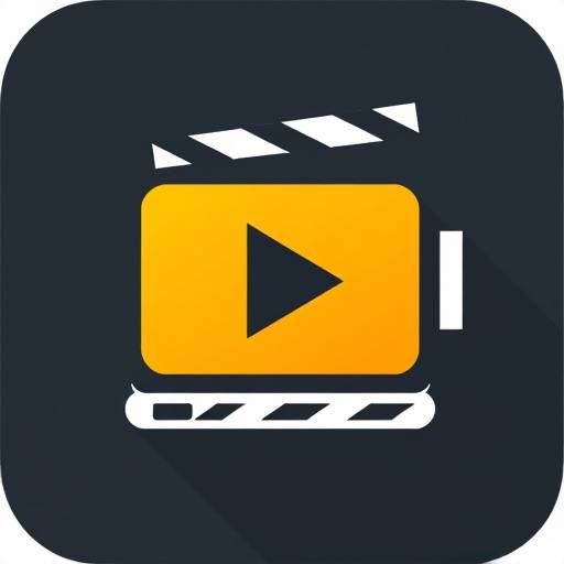 Icona stilizzata che rappresenta la produzione di video aziendali