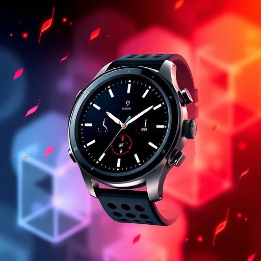Scena dinamica del video di lancio per il prodotto 'ChronoFit X', uno smartwatch avanzato